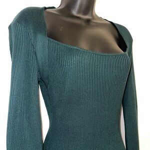 Almost Famous Teal Long Sleeve Dress